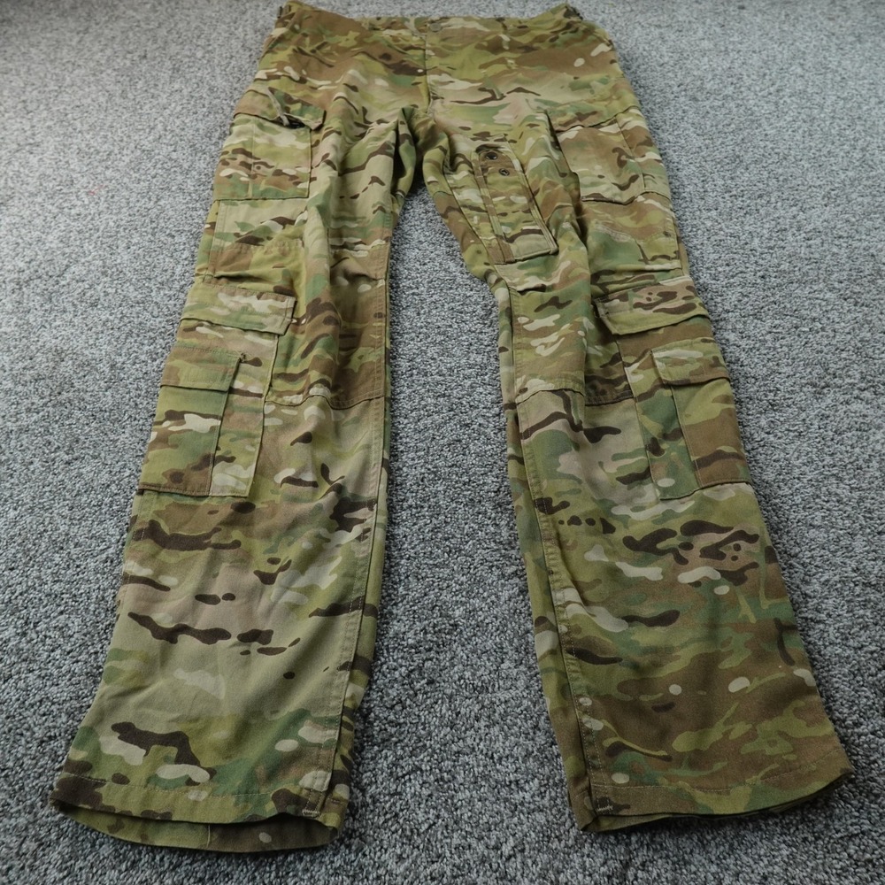 Military Pants Mens L Multicam OCP Camo Cargo Army Combat Uniform Trouser ACU